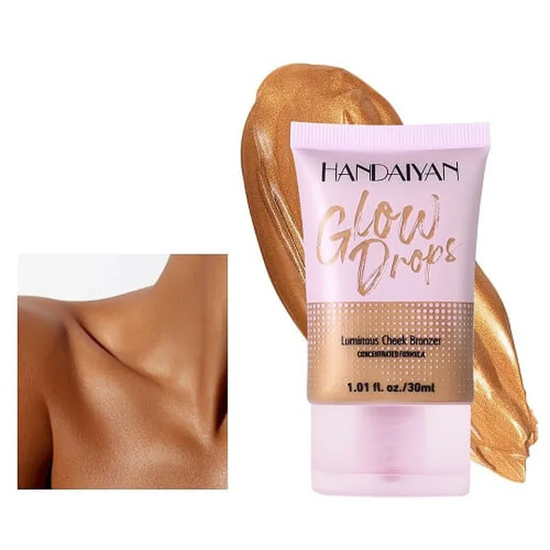 Ieftin Bronzer iluminator, Handaiyan, Glow Drops, 02, 30 ml