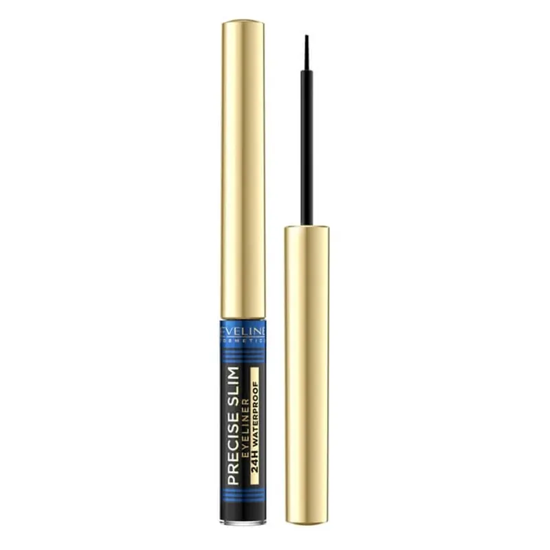 Eveline Cosmetics Precise Slim Eye Liner de lungă durată Vinyl Black, 2 ml Cumpără acum