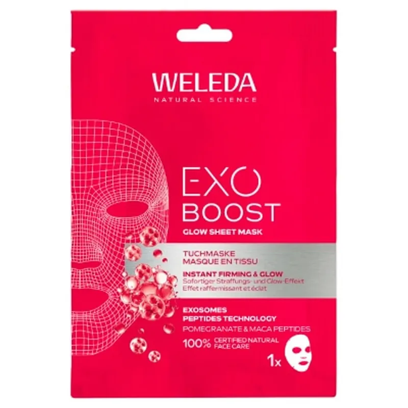 Weleda Exo Boost Glow Mască din țesătură 20 ml Doar azi