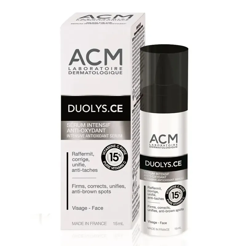 Calitate înaltă Ser intensiv antioxidant cu vitamina C pura 15% DUOLYS, 15 ml, ACM
