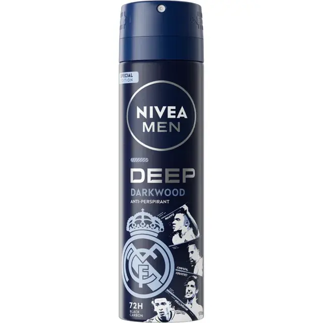 Deodorant spray Nivea Men Deep Real Madrid, 150 ml Nu rata