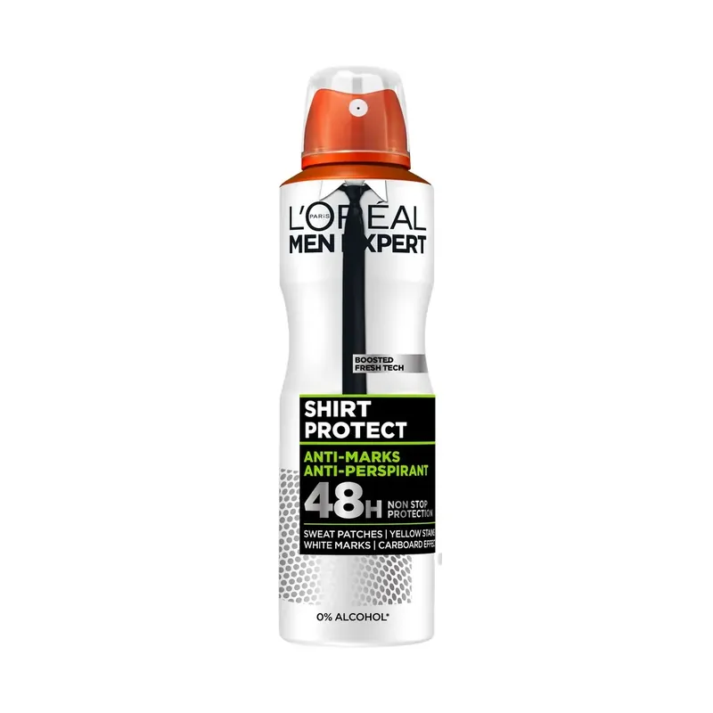 Antiperspirant Spray L‘Oreal Paris Men Expert Shirt Protect, 150 ml Cel mai bun preț