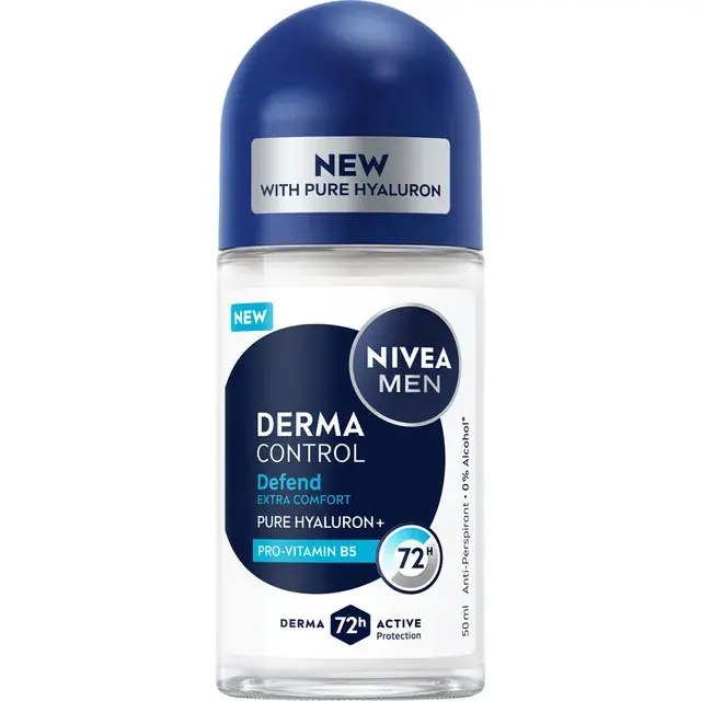 Deodorant roll-on Nivea Men Derma Control, 50 ml Livrare expres
