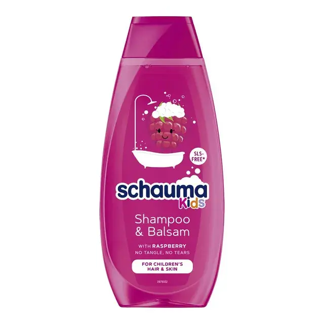 Sampon de par pentru copii Schauma cu extract de zmeura, 400 ml Plată sigură